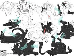 4:3 anal anthro blush conditional_dnp dragon ghost ghost_hands goo_(disambiguation) haunted knotting lustylamb null_bulge rubber sequence sex slime spirit sticky transformation wings