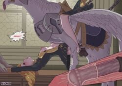 1girls 2boys arched_back assisted_rape blonde_hair bondage cervical_penetration cum_in_pussy english_text female_human/male_feral female_on_feral femsub feral feral_on_female feral_on_human feral_penetrating fire_emblem fire_emblem:_three_houses forced_bestiality garreg_mach_monastery_uniform held_down horse_penis horsecock human human_on_feral human_penetrated hyper_penis impossible_fit ingrid_brandl_galatea large_penis leg_lock missionary_position nekonote nintendo pegasus rape runny_makeup stomach_bulge tight_fit uterus uterus_penetration wrist_grab x-ray zoophilia