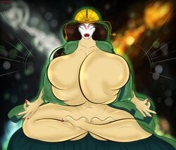 1girls 2d abs avatar_legends avatar_state avatar_the_last_airbender barefoot big_ass big_butt big_lips bimbo breast_squeeze breasts bubble_ass bubble_butt clothing crossed_legs curvaceous curvy devil_daddy earth_kingdom earthbending erect_nipples erect_nipples_under_clothes feet female gigantic_breasts glowing glowing_eyes huge_ass huge_breasts kyoshi large_breasts looking_at_viewer makeup meditating nickelodeon partially_clothed puffy_nipples red_lipstick solo the_avatar thick_lips thick_thighs tight_clothing voluptuous wide_hips