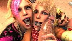 1boy 3d 3d_(artwork) 4girls blowjob breasts cheerleader clothed_female_nude_male clothing collaborative_fellatio colloidsfm cordelia_starling cum cum_in_mouth drooling elizabeth_starling family fellatio harem juliet_starling lollipop_chainsaw milf mouthful multiple_girls nude_male open_mouth outside punk rosalind_starling skirt teamwork uncensored