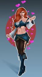 1girls cybraxhell female female_only full_body human league_of_legends miss_fortune solo standing