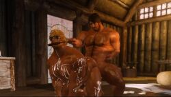 3d gameplay gay_sex kinky male muscular skyrim tagme video