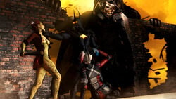 1boy 2girls 3d asphyxiation baseball_bat batman:_arkham_knight batman_(series) cheopsfm dc female forced harley_quinn harley_quinn_(injustice) injustice_2 jonathan_crane male male/female nipples oral oral_sex poison_ivy poison_ivy_(arkham) poison_ivy_(arkham_knight) poster scarecrow scarecrow_(dc) sex source_filmmaker straight strangling