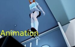 1boy 1girls 3d barefeet barefoot bleach feet giantess inoue_orihime mitotrample mmd stomped tagme trample trampling video
