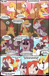 1boy 3girls amber_(fuf) anus brown_body brown_fur buckteeth closed_eyes comic dialogue eevee english_text female fennekin feral fuf fur genitals hair hi_res human knot licking male mammal nintendo open_mouth original_character outside page_57 patreon penis pokémon_(species) pokemon pokemon_(species) pokemon_rgby pokemon_xy purple_body purple_fur purple_hair pussy rattata red_hair teeth text tongue tongue_out url video_games watermark yellow_body yellow_fur