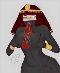 big_penis countryhumans countryhumans_girl cum cum_on_breasts egypt egypt_(countryhumans) egyptian egyptian_clothes egyptian_mythology egyptian_vulture paizuri penis straight