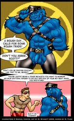 2005 anthro bara beast_(x-men) comic cyclops_(x-men) furry gay hank_mccoy male male_only marvel sasuga scott_summers x-men