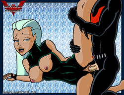 1boy 1girls 31indm4ster alternate_version_available aquagirl batman batman_(series) batman_(terry_mcginnis) batman_beyond breasts dc dc_comics dcau female justice_league_unlimited male mareena nipples partial_male sex straight tagme teal_hair terry_mcginnis vaginal_penetration