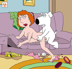 biohazard_(artist) brian_griffin family_guy female human lois_griffin male straight