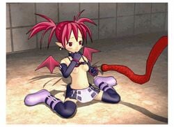 3d animated animated_gif disgaea etna succubus tagme tentacle