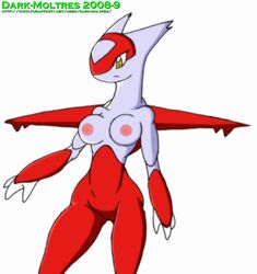 anthro breasts color dark_moltres female female_only front_view latias nude pokemon pokemon_(species) solo standing tagme vulva