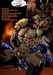 3boys abs all_male anal anal_penetration anal_sex anthro anus ass balls ballsack beast_(x-men) beefy blonde_hair blowjob blue_fur body_fur body_hair boner claws drool erect_penis erection facial_hair fangs fellatio foreskin furry gay hairy_male hank_mccoy human humanoid humanoid_penis intact james_howlett kupopo licking long_hair_male male male_nipples male_on_male male_only male_penetrating_male mane marvel masculine mature_male muscular_male nude nude_male oral oral_sex pecs penis pointy_ears precum precum_drip pubes pubic_hair retracted_foreskin sabretooth saliva scrotum sideburns spread_anus spread_ass spread_legs straight_hair testicles threesome tongue tongue_out uncut unretracted_foreskin veiny_penis victor_creed wolverine_(x-men) x-men yaoi yellow_eyes