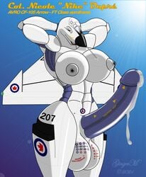 2021 absurd_res aeromorph air_force aircraft airplane anthro aroused avro_arrow balls big_breasts bodily_fluids breasts canada cum cum_cannon cum_leaking erection furry futa_only futanari genital_fluids genitals gingerm gynomorph handsfree_ejaculation hi_res huge_breasts hyper intersex living_aircraft living_machine living_vehicle looking_at_viewer machine messy military nike_(gingerm) nipples nude officer penis personification pinup pose rcaf royal_canadian_air_force smile solo solo_futa vehicle