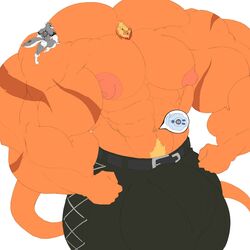 1:1 anthro balls big_balls big_muscles big_penis bulge canid canine canis closed_eyes clothed clothing digimon digimon_(species) genitals grin growth hi_res huge_balls huge_cock huge_muscles hyper hyper_balls hyper_bulge hyper_genitalia hyper_muscles hyper_penis jewelry leomon male male_only mammal muscle_growth muscular necklace nipples penis sachiel_666 sachiel_the_heretical_wolf simple_background size_difference smile topless white_background wolf