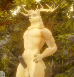 3d anthro deer furry male male_only penis plasticmayo