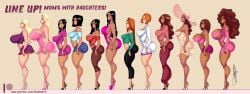 12girls 6+girls amelia_(kim_possible) amelia_rodriguez ann_possible ass belladonna_cortez big_breasts black_hair bonnie_rockwaller bottom_heavy breasts brown_hair bubble_ass bubble_butt bust busty claudia_rodriguez cleavage curvaceous curves curvy curvy_female curvy_figure dark-skinned_female dat_ass daughter digital_media_(artwork) disney disney_channel ear_piercing eyelashes female female_only fit fit_female flora_king gigantic_breasts grace_solomon henrik-drake hhammerh high_heels high_resolution hips hope_(kim_possible) hope_solomon hourglass_figure huge_breasts kim_possible kimberly_ann_possible large_ass large_breasts legs lips lipstick long_hair lower_body marcella_(kim_possible) marcella_amunet_cortez massive_breasts mature mature_female medium_breasts milf mother mother_and_daughter mrs._rockwaller rsahnp short_hair signature tara_(kim_possible) tara_king thick thick_hips thick_legs thick_thighs thighs tonnie_rockwaller top_heavy upper_body voluptuous waist watermark wide_hips