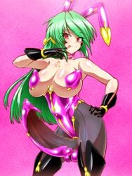 :p corruption futa_only futanari green_hair long_hair mind_control possession tongue_out wabuki_(ochigan)