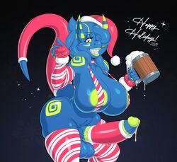 1futa 2019 5_fingers alcohol anthro areola arm_warmers armwear balls beverage big_breasts bikini blue_background bodily_fluids bottomless breasts christmas clothed clothing collar cup dax daxzor dickgirl digital_media_(artwork) dragon erection fingerless_gloves fingers furgonomics futanari genital_fluids genitals gloves green_eyes gynomorph hair hair_over_eye handwear hat headgear headwear hi_res holding_object holidays huge_breasts humanoid_penis intersex legwear looking_at_viewer markings one_eye_obstructed pattern_armwear pattern_clothing pattern_legwear penis precum santa_hat sharp_teeth simple_background slightly_chubby sling_bikini smile solo solo_futa stockings striped_armwear striped_clothing striped_genitalia striped_legwear striped_penis striped_stockings stripes swimwear tail_clothing tail_warmer teeth thick_thighs vein