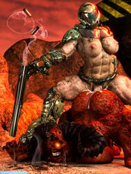 2020 2futas 3:4 3d abs absurd_res areolae armor ass ass_up baron_of_hell_(doom) belt big_breasts bodily_fluids breasts casual claws clothing cum cum_in_ass cum_inside cum_on_butt demon digital_media_(artwork) dirty domination doom doom_slayer_(doom) double-barreled_shotgun duo erection exposed_torso firearm footwear from_behind futa_on_futa futa_only futadom futanari futasub genderswap_(mti) genital_fluids glowing glowing_eyes gun handwear headgear headwear helmet hi_res horn human human_on_humanoid humanoid humanoid_genitalia humanoid_penis id_software interspecies large_breasts mammal muscular muscular_futanari nipples nude outside pale_skin patreon penetration penis ranged_weapon rule_63 sex sharp_teeth shell_(projectile) shotgun shotgun_shell shotgun_shells squarepeg3d teeth text top-down_bottom-up url video_games watermark weapon