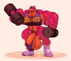 backwards_baseball_cap balls banana_hammock biceps big_balls big_biceps big_muscles big_penis bodily_fluids body_hair bodybuilder chest_hair dirtyyeen dragon dumbbell excessive_sweat exercise full_body genitals hairy hairy_balls hairy_chest hairy_male hi_res huge_balls huge_cock huge_muscles hyper hyper_balls hyper_biceps hyper_genitalia hyper_muscles hyper_penis male male_only male_pubic_hair muscles muscular nipples penis pubes pubic_hair shoegaze. shoelaces shoes solo steam stray_pubic_hair sweat sweat_puddle untied_shoes weightlifting workout