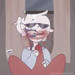 blowjob countryhumans couple gay kinky_naty male male_only russia_(countryhumans) united_states_of_america_(countryhumans)