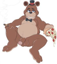 balls celestial five_nights_at_freddy's freddy_(fnaf) genitals hi_res humanoid_penis male male_only mammal penis ursid video_games