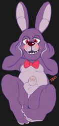 balls bonnie_(fnaf) celestial five_nights_at_freddy's genitals hi_res humanoid_penis lagomorph leporid male male_only mammal penis rabbit video_games