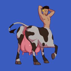 1:1 andromorph ass bodily_fluids bovid bovine cattle cboi centaur clitoris cuntboy equid equid_taur facial_hair frankly-art genitals hair hooves intersex lactating male male_lactation mammal mammal_taur milk nipples pussy taur teats udders