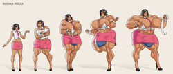 big_ass dark-skinned_futanari futanari growth growth_drive hyper_breasts hyper_muscles hyper_penis moxydoxy muscular muscular_futanari transformation