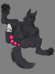 2020 3:4 5_toes anal anal_beads anal_sex anonym0use ass ball_tuft balls big_balls big_penis black_body black_claws black_fur black_nose black_pawpads black_penis bodily_fluids canid canine canis chest_tuft claws digitigrade disembodied_hand erection eyewear fangs fur geletulator genital_fluids genitals glasses hi_res humanoid_penis looking_pleasured male male_focus mammal muscular partially_retracted_foreskin pawpads penetration penis precum presenting presenting_hindquarters pubes rowrow saliva sex_toy simple_background solo solo_male thick_penis toes tongue tongue_out tuft uncut wolf yellow_eyes