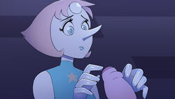 1girls digitalkaiju female handjob imminent_handjob pearl_(steven_universe) steven_universe tagme unseen_male_face