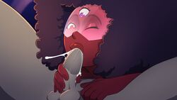 1girls blowjob cum cum_in_mouth digitalkaiju fellatio female garnet_(steven_universe) gem_(species) gem_fusion oral steven_universe tagme unseen_male_face