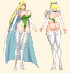 1girls ass bimbo blonde_hair bluebullpen breasts bubble_butt cameltoe celes_chere final_fantasy final_fantasy_vi front_and_back hips huge_ass huge_breasts huge_hips huge_thighs large_breasts leotard pussy simple_background standing tagme thick_thighs thighs thong thong_leotard wide_hips