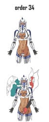 3girls aayla_secura armor bra captain_rex clone_trooper clone_wars genderswap genderswap_(mtf) human interspecies lekku multiple_girls rule_63 shaak_ti star_wars tactical_nudity tagme togruta twi'lek yuri