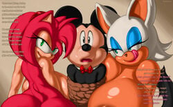 amy_rose angelauxes bondage crossover cuckold disney english_text forced_to_watch huge_ass huge_breasts imminent_rape mickey_mouse raped_couple reverse_rape rouge_the_bat sonic_(series)