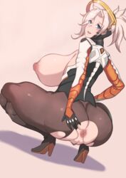 1girls alternate_breast_size anus ass back big_ass big_breasts blizzard_entertainment blonde_hair blue_eyes breasts clothes eye_contact female female_only hair_over_one_eye hairy half-closed_eyes high_heels highres huge_ass huge_breasts human looking_at_viewer looking_back mercy metal_owl nipples open_mouth overwatch paid_reward presenting_anus pubic_hair shoes solo source_request spread_anus squat squatting thick_thighs torn_clothes uncensored wide_hips