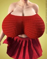 1girls 2020 3d animated bouncing_breasts breast_expansion breasts cleavage clothed clothed_female curvy female female_only gif huge_breasts hyper hyper_breasts large_breasts midriff midriff_baring_shirt pale-skinned_female pale_skin pleated_skirt realistic skirt skirt_lift solo solo_female sweater tube_top tubetop unnamed47 walk_cycle walking