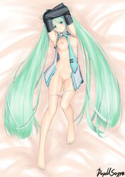 hatsune miku from vocaloid by dopollsogno