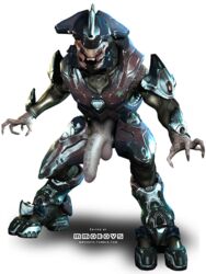 3d alien halo halo_(series) male male_only mmoboys mmoboys_(artist) penis sangheili