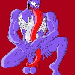 male male_only marvel marvel_comics smooth_skin solo spider-man_(series) venom venom_(marvel)