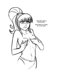 george_parley gunnerkrigg_court panties tagme webcomic white_background