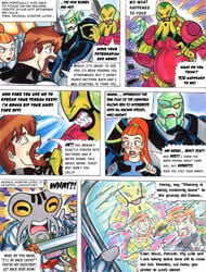 alien alien/human alien_girl ben_10 ben_10000 ben_tennyson cartoon_network chimera_sui_generis comic english_text female future_gwen gwen_tennyson human humanoid interspecies male male/female male_human/female_alien male_human/female_humanoid multiple_boys multiple_girls myaxx pregnant tetrax_shard text yogurthfrost