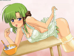 1girls apron female_only naked_apron shigure_asa shuffle!