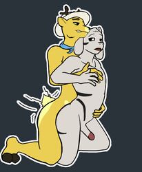 anal asriel_dreemurr asriel_dreemurr_(god_form) bovid caprine cervid clothing duo erection farmer genitals goat granolapunch grind hand_on_chest hand_on_stomach hat headgear headwear humanoid_penis male male/male mammal penis sex undertale video_games