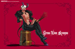 1futa abs big_penis black_fur black_horns black_lips black_lipstick black_nails bucket chains chest_tuft claws curved_horns demon demon_ears demon_horns demon_tongue dmitrys edit erection flat_chest fur futa_only futanari hooves horns huge_cock krampus large_penis long_nails long_tail long_tongue meryl_(dmitrys) nipple_piercing nipple_piercings nipples penis pointy_ears pointy_tongue prehensile_tongue pubic_hair pubic_tuft red_background ridged_horns satyr sharp_tongue short_hair sitting six_pack snake_tongue solo solo_futa straws tail tail_tuft tongue tusks veiny_penis white_hair yellow_eyes