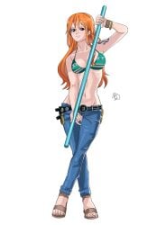 nami (one piece) from one piece by aldwelter