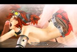 1girls 2boys 3d ambiguous_penetration borderlands borderlands_2 breasts chobixpho closed_eyes clothing dark-skinned_male dark_skin dialogue dirty_talk doggy_style doggystyle eyes_closed female from_behind gaige_(borderlands) gearbox_software goggles interracial male open_mouth penetration penis pigtails red_hair sex sex_from_behind short_hair small_breasts spread_legs straight text twintails