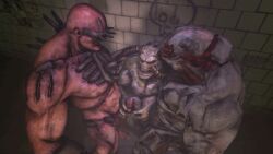 2016 3boys 3d animated crossover doom erection fleshpound gay gif hell_knight_(doom) ictonica khnum khnum_(serious_sam) killing_floor male male_only monster penis serious_sam serious_sam_3 video_games yaoi