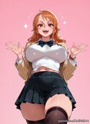 nami (one piece) from one piece by rognezart