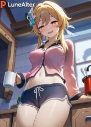 lumine (genshin impact) from genshin impact by lunealter